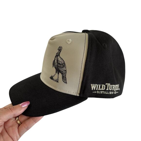 Wild Turkey Distilling Co Black and Gray Hat Baseball Cap Hat Unisex One Size - Picture 3 of 5